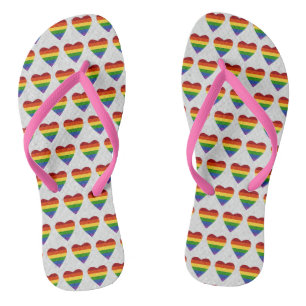 Chanclas Purpurina de la bandera del orgullo LGBT