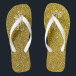 Chanclas Purpurina de oro Boda Flipflops BRIDE, fiesta nupc<br><div class="desc">Añada el rol de miembros del Bridal Party,  el nombre de las parejas casadas y la fecha boda a estos elegantes flipflops de bodas de playa de verano con un falso acabado purpurina de oro.</div>