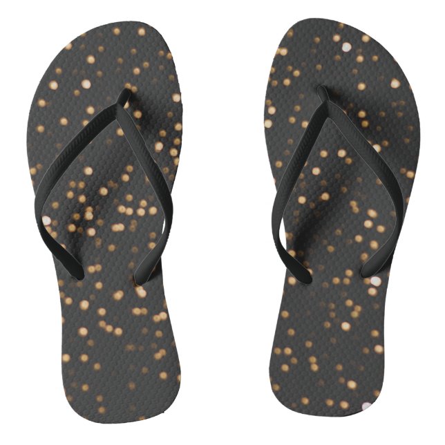 Chanclas Purpurina Dorado Sparkles (Plantilla)