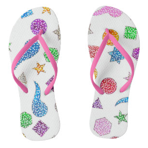 Chanclas Purpurina Formas Flops de mujeres