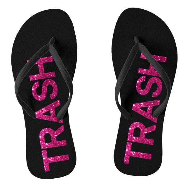 Chanclas Purpurina Trash Hot Pink (Plantilla)