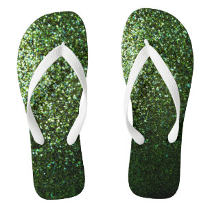 Chanclas Purpurina verde