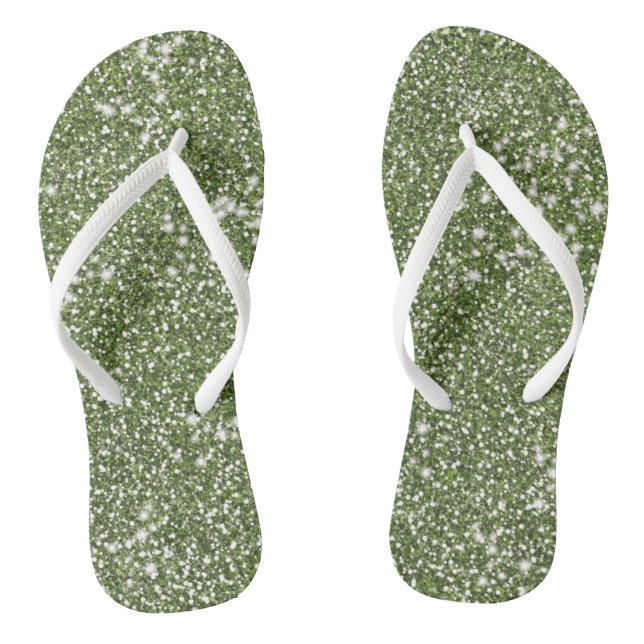 Chanclas Purpurina verde falso textura tipo gráfico (Plantilla)