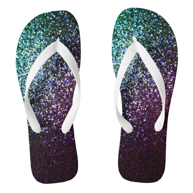 Chanclas Purpurina verde púrpura (Plantilla)