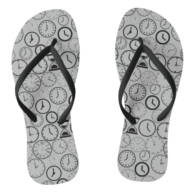 Chanclas Qué hora es.wx4 L Gray BG (Plantilla)