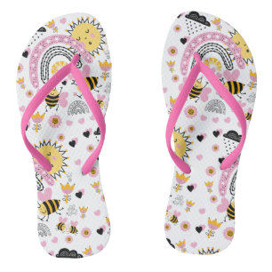 Chanclas Queen BEES BFF, Baby Girl, Girly Gifts Pink