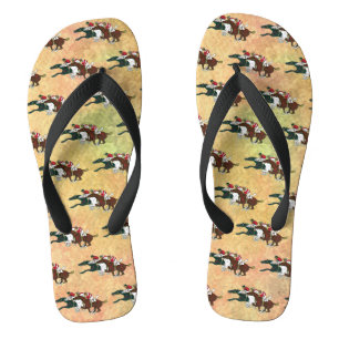 Chanclas Race Horses Flip Flops