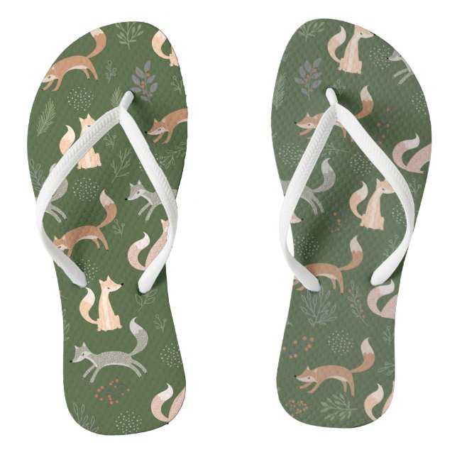 Chanclas Ramas de invierno de Fox impecables y patrón de ho (Plantilla)