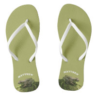 Rana personalizada en una foto verde de Mossy Rock