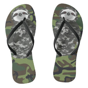 Chanclas Ranura militar de camuflaje