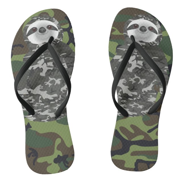 Chanclas Ranura militar de camuflaje (Plantilla)