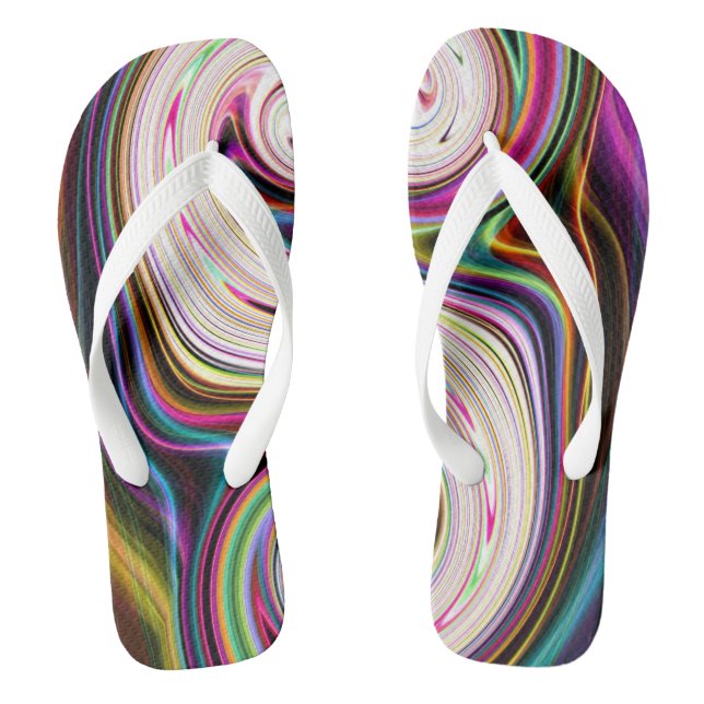 Chanclas Rasgos cósmicos 3 Flip Flops Swirl (Plantilla)