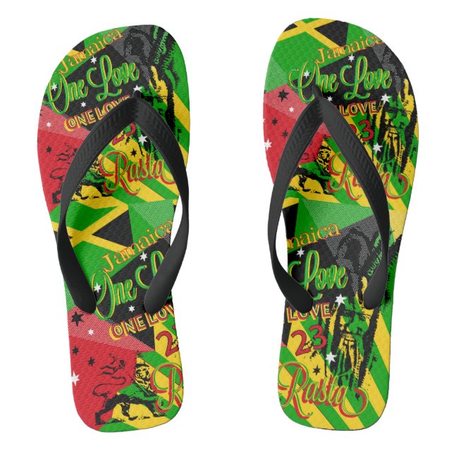 Chanclas Rasta Reggae Fiesta flip flops (Plantilla)