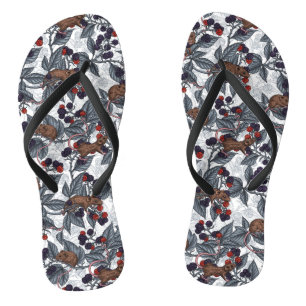 Chanclas Ratones y moras blancas