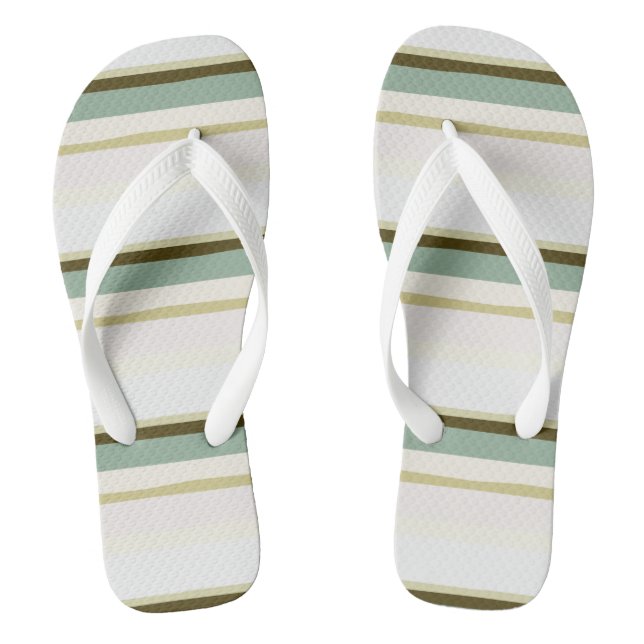 Chanclas rayas abstractas verdes (Plantilla)