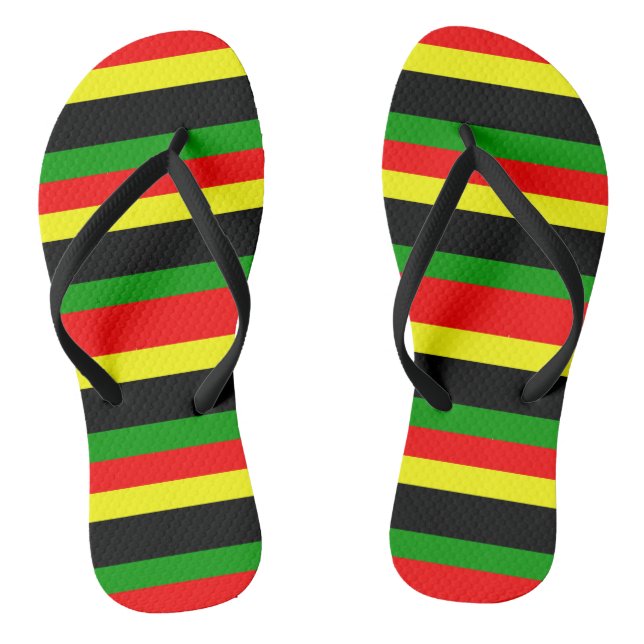 Chanclas Rayas afrocéntricas (Plantilla)