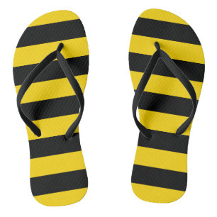 Chanclas Rayas amarillas/negras Flip Flops