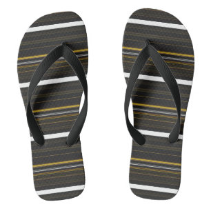 Chanclas Rayas amarillas negras y cortas