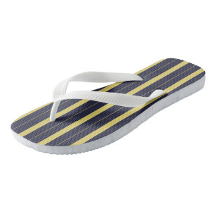 Chanclas Rayas azules y amarillas
