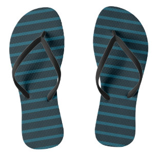 Chanclas Rayas azules y turquesas