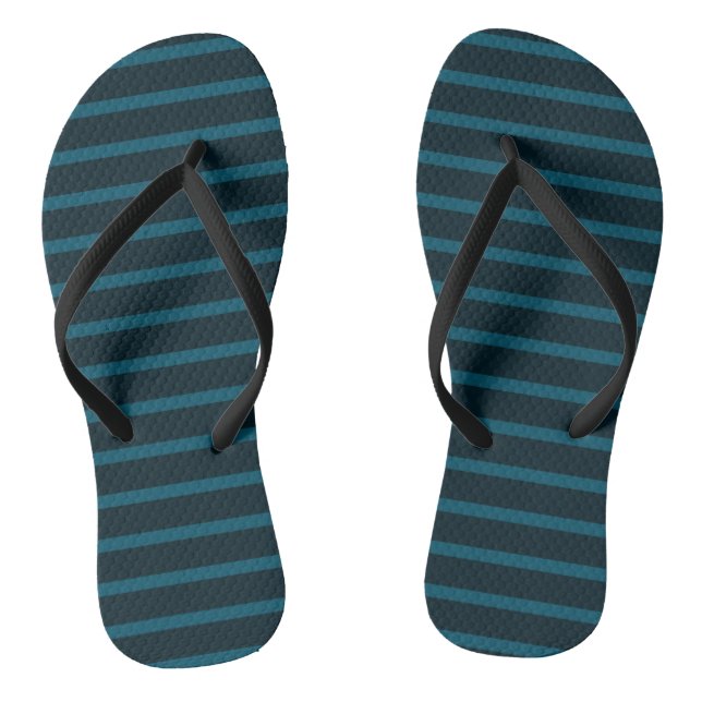 Chanclas Rayas azules y turquesas (Plantilla)