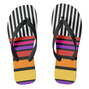 Chanclas Rayas blancas y coloreadas + tu trasero. e ideas