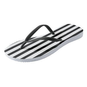 Chanclas Rayas blancas y negras