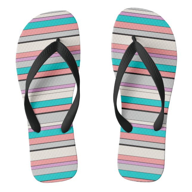 Chanclas Rayas de agua grises curas (Plantilla)