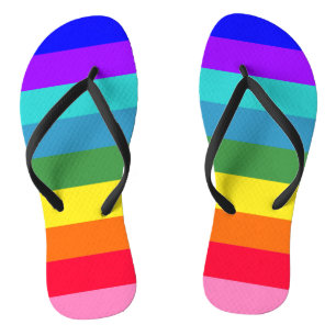 Chanclas Rayas de arcoíris audaces