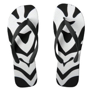CHANCLAS RAYAS DE CEBRA ABSTRACTAS