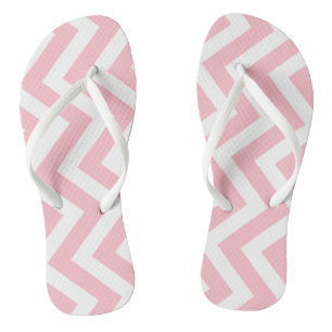Chanclas Rayas de Chevron verticales de gran tamaño rosa y