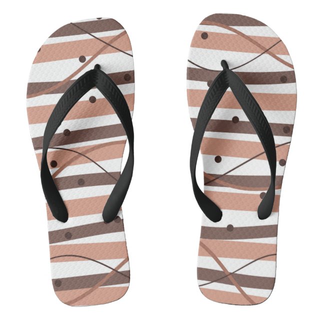 Chanclas Rayas de chocolate (Plantilla)