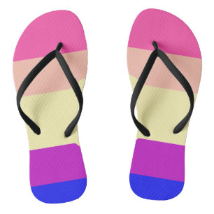 Chanclas Rayas de Colores Brillantes-Verano-
