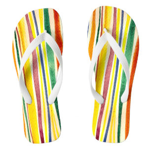 Chanclas rayas de verano