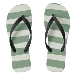Chanclas Rayas desiguales - Verde