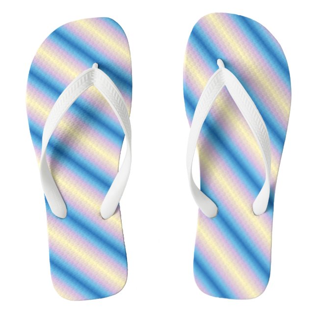 Chanclas Rayas diagonales pastel (Plantilla)