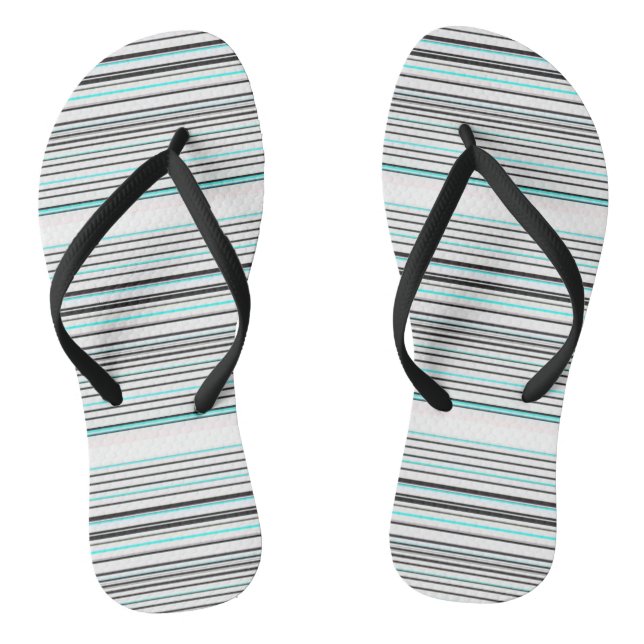 Chanclas Rayas grises de aqua lindas (Plantilla)