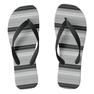 Chanclas Rayas grises negras lindas