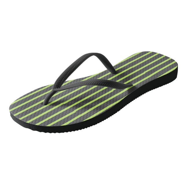 Chanclas Rayas grises y verdes (Angular)