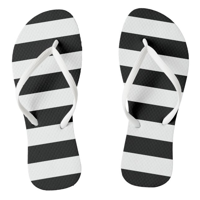 Chanclas Rayas negras Flip Flops (Plantilla)