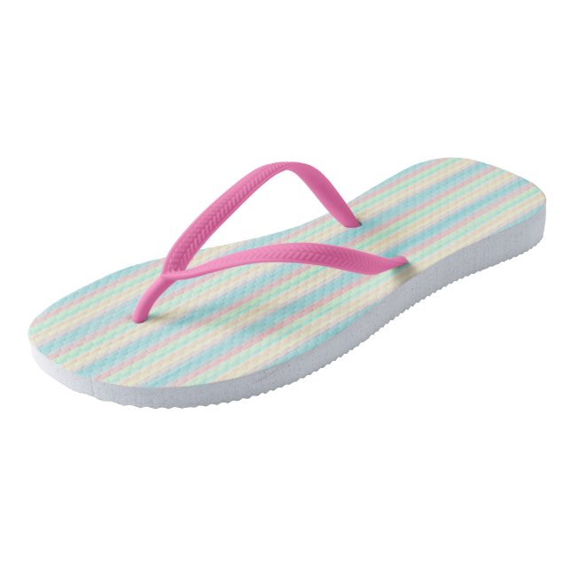 Chanclas Rayas Pasteles (Angular)