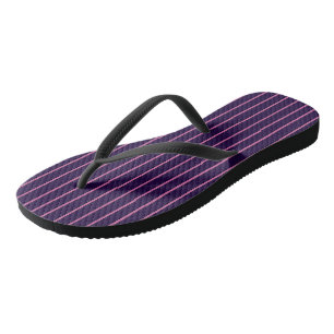 Chanclas Rayas rosadas y moradas