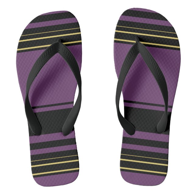 Chanclas Rayas violetas lindas (Plantilla)
