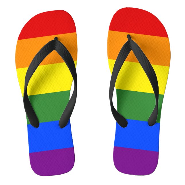 Chanclas Rayos arcoiris Orgullo LGBTQ (Plantilla)
