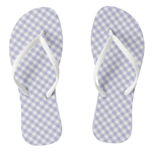 Chanclas Rayos de giro en el diseño de Gingham púrpura clar