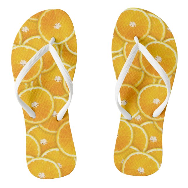 Chanclas rebanadas naranjas (Plantilla)