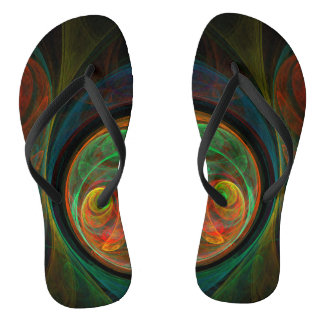 Chanclas Reborn Green Abstract Art