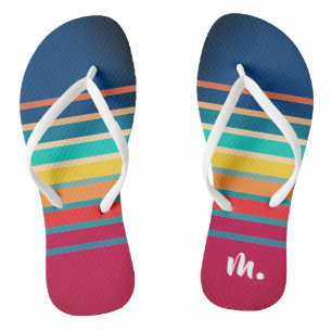 Chanclas Recortar el degradado colorido Rastreo del patrón 