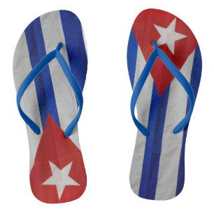 Chanclas Recuerdo del cubano de la bandera de Cuba