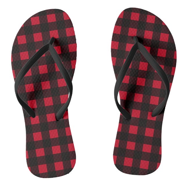 Chanclas Red Buffalo Plaid (Plantilla)